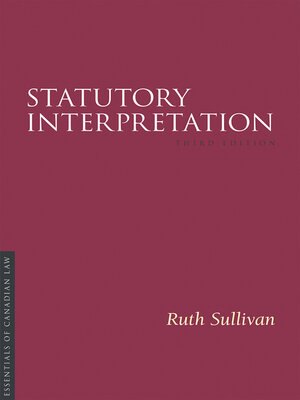 cover image of Statutory Interpretation